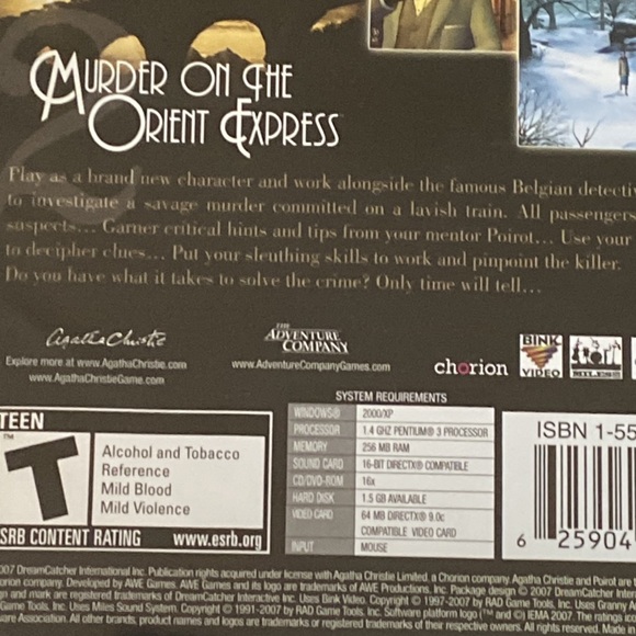 Agatha Christie Double Murder Mystery Pack - PC CD Games for Windows - Picture 6 of 15